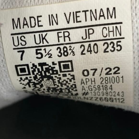 Adidas Stan Smith Women's White Gold Lace Up Tennis Leather Sneakers Shoes Sz 7 - Picture 7 of 7